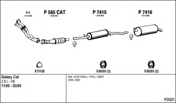 FENNO FO321 Exhaust System